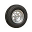 Spare Tire Kit for Aluminum Trailer - Galvanized Wheel