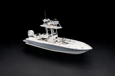2027 246 Cayman Sky Deck Front Starboard Overhead