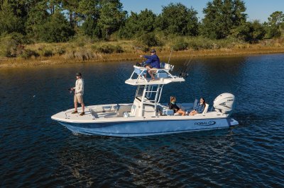 2027 R266 Cayman Sky Deck Fishing in Ocean