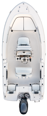 Overhead view of the  Robalo R180 