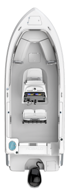 Overhead view of the  Robalo R230 